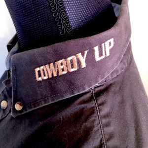 Mens Cowboy Up rodeo shirt